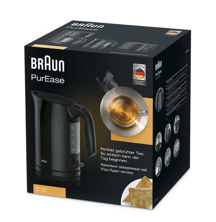 Braun WK 3000 BK bollitore elettrico nero 