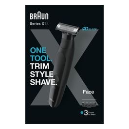 Braun XT3100 Serie X Rasoio Barba 4D Blade Face Nero