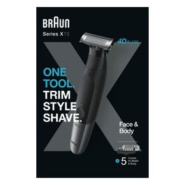 Braun XT5100 Serie X Rasoio Barba 4D Blade FaceeBody Nero e Grigio