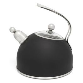 Bollitore a Fischio 2.5 Litri Inox Nero Opaco