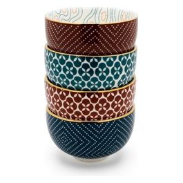 Tazza da The  Pucheng Set 4 Rosso