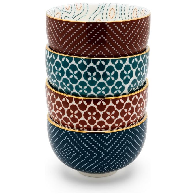 Bredemeijer Tazza da The  Pucheng Set 4 Rosso