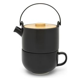 Tea-for-one Umea Nero con Coperchio