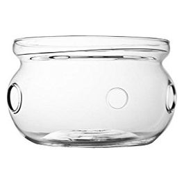 Tealight Verona Vetro con Piastra riscaldante in Acciaio Inox