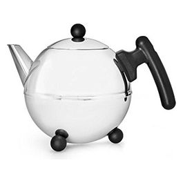 Teiera Bella Ronde 0,75 Litri Inox/Nero