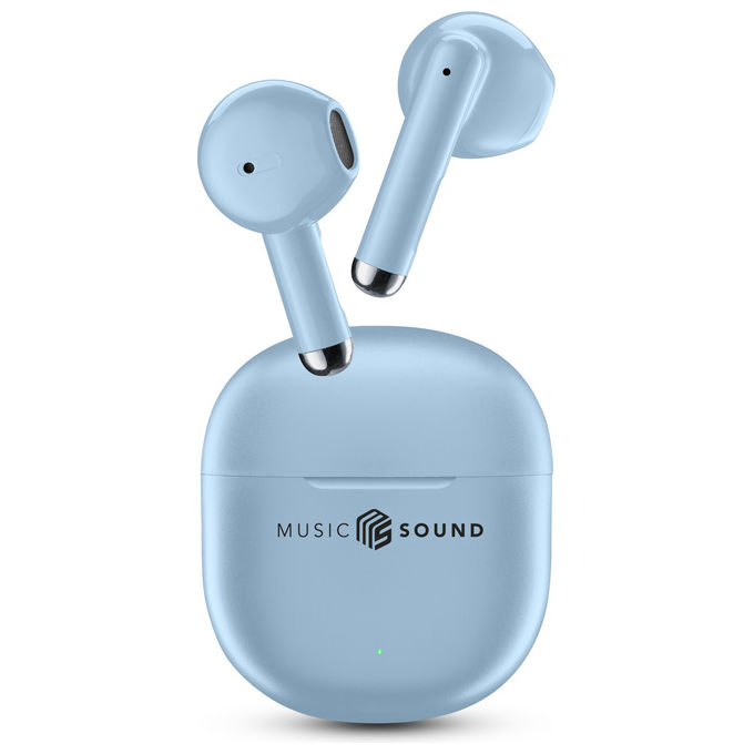 Music Sound BTMSTWSBREEZEB Breeze Auricolari Bluetooth TWS In-ear Touch Control 20 ore autonomia colore Blu