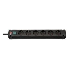 Bremounta Presa Multipla 6 Uscite Nero 3mt con Interruttore