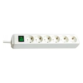 ECO-Line Ciabatta Elettrica 6 Uscite Bianco 1,5mt con Interruttore