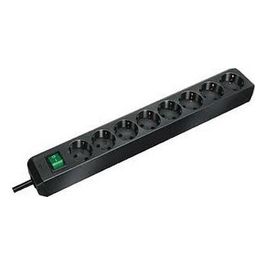 ECO-Line Presa Multipla 8 Uscite Nero 3mt con Interruttore