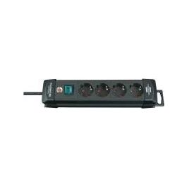 Presa Multipla 4 Uscite Premium-Line 1,8mt Nero