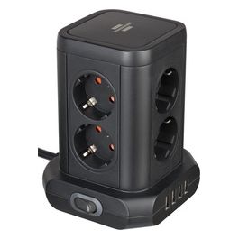 Presa Multipla a Torre 8 Prese con 4 Usb 2mt