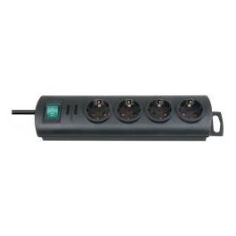 Primera-Line Presa Multipla 4 Uscite Nero 1,5mt