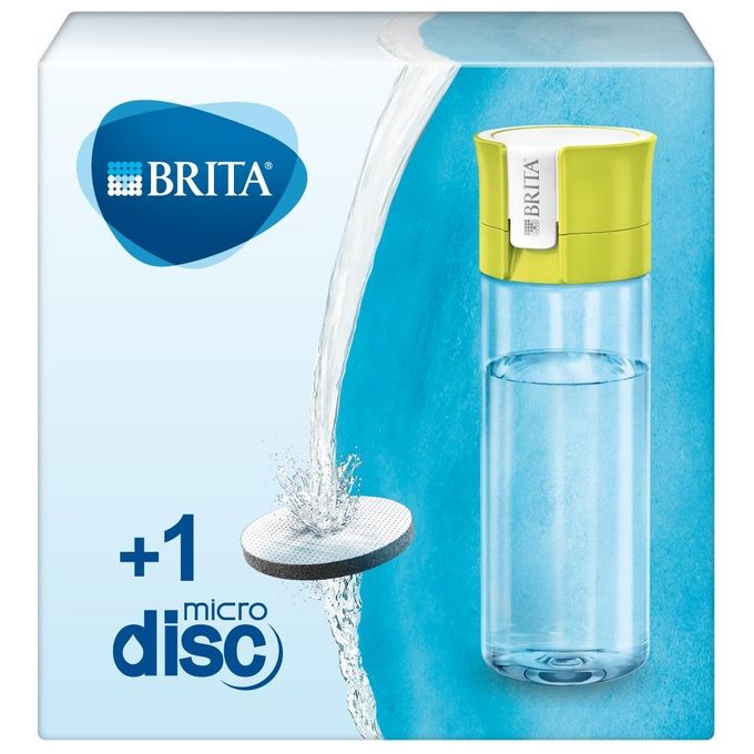 Image of Brita Fill and Go Vital Brita Fill and Go Vital Rosa Bottiglia con Filtro Lime-Trasparente