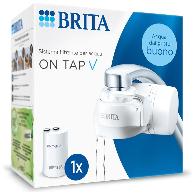 Image of Brita ON TAP V CU CE Filtro per l'Acqua del Rubinetto Bianco