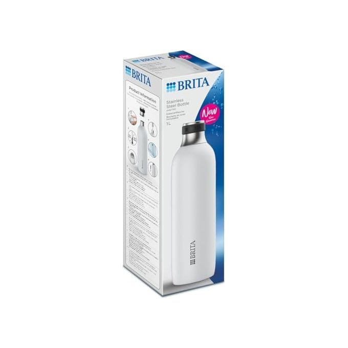 Brita sodaTRIO Bottiglia Inox Bianco Grande