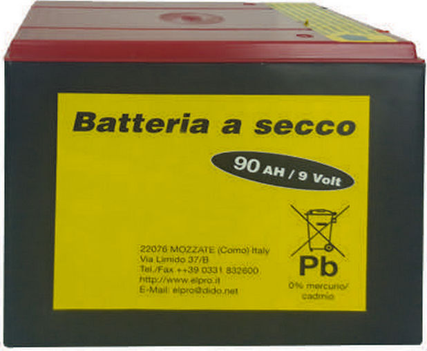 Brixo Batteria a Secco 130ah 9v per Elettrificatore 441219