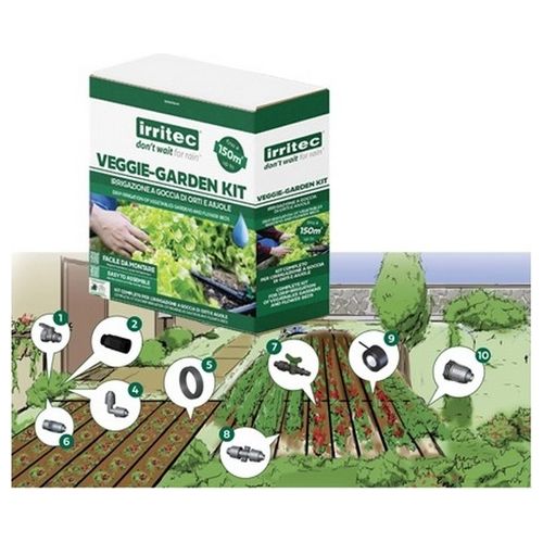Brixo Kit Irrigazione a Goccia Veggie-Garden