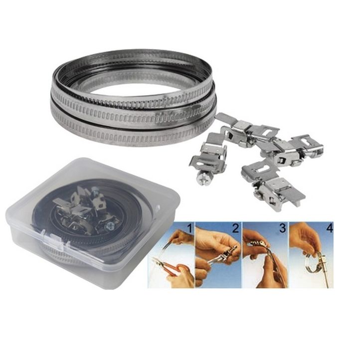 Brixo Kit Serratubo Fascetta e Accessori 5mt+8 Carrello Hl.9mm