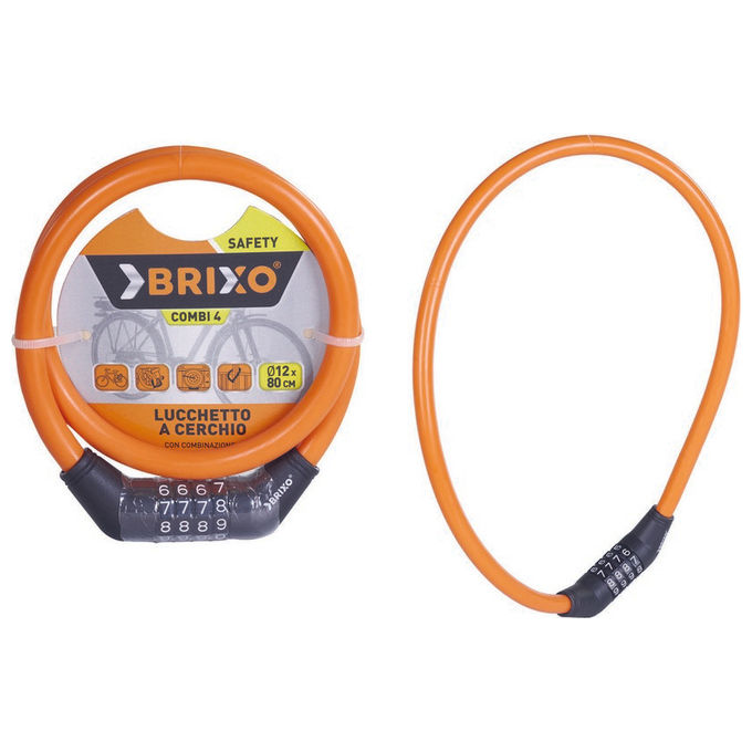 Brixo Lucchetto A Cerchio P-Cicli Combi 4 12X80Cm