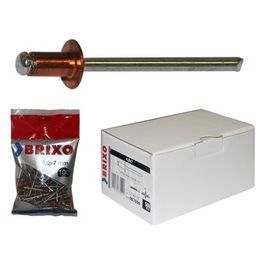 Rivetti in Rame 4x9mm Confezione 500 Pezzi