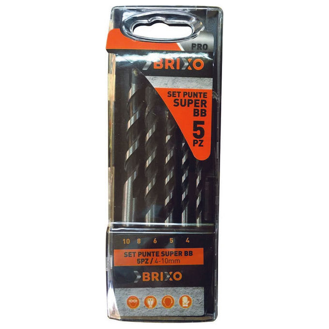 Brixo Set Punte Super Bb 4-10Mm Pz.5