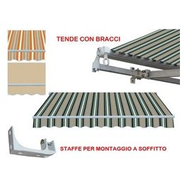Tenda da Sole con Braccia 250x200cm Giallo/Beige