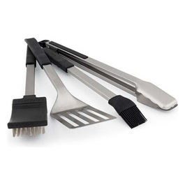 Set Accessori Barbecue 4 Pezzi Acciaio Inox