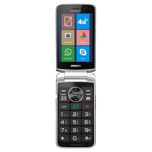 Brondi Boss 4G Telefono Cellulare Maxi Display Bianco