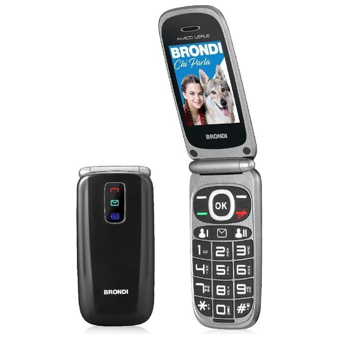 Brondi Amico Leale 2.4" Dual Sim SOS Black Metal