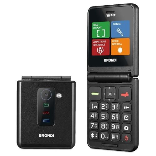 Flipper Flip 2.4'' Dual Sim Black Metal