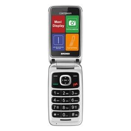 Brondi Contender Telefono Cellulare GSM Dual Sim con Tasti Grandi Bianco
