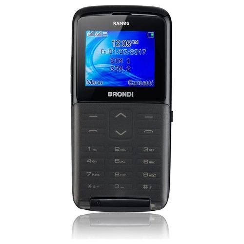 Brondi Ramos Cellulare Gsm Quad Band 1,77" a Colori Radio Fm Bluetooth Nero