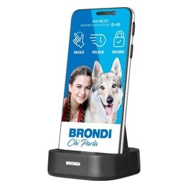 Brondi Amico Smartphone S+B 2Gb 16Gb 5.7'' Dual Sim Tasto SOS e controllo remoto Nero