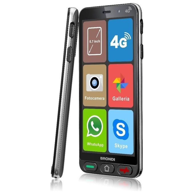 Brondi Smartphone Amico S 5.7" 1Gb 8Gb Dual Sim Nero