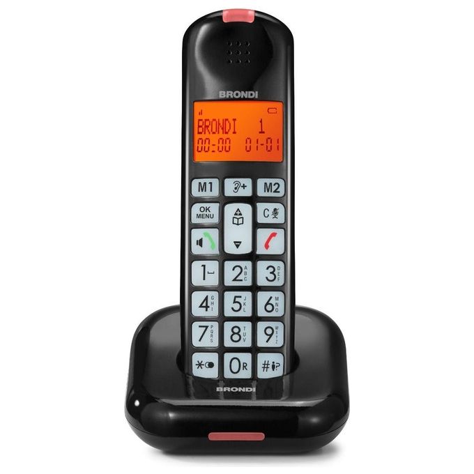 Brondi Telefono Cordless Bravo Moon Nero