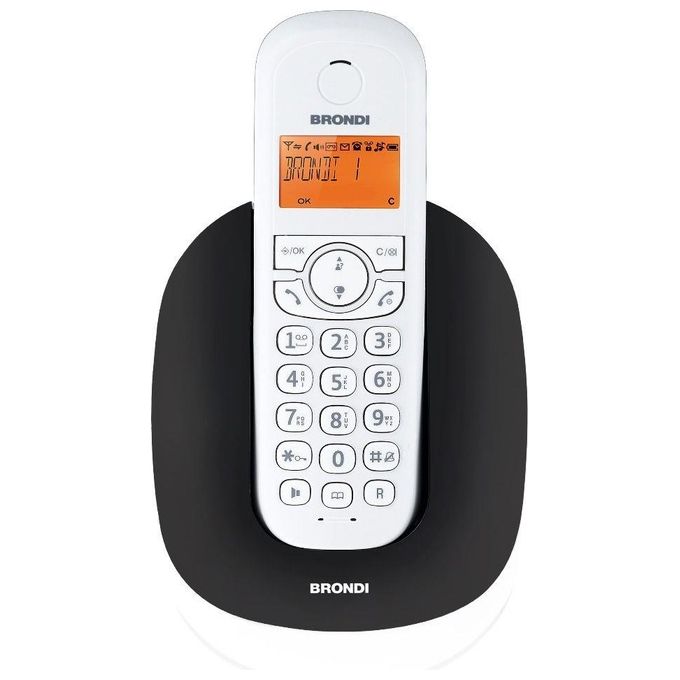 Image of Brondi Telefono Cordless Manta Nero-Bianco