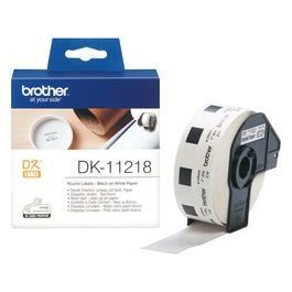 Brother 1000 Etichette Circolari Adesive In Carta Diametro 24mm