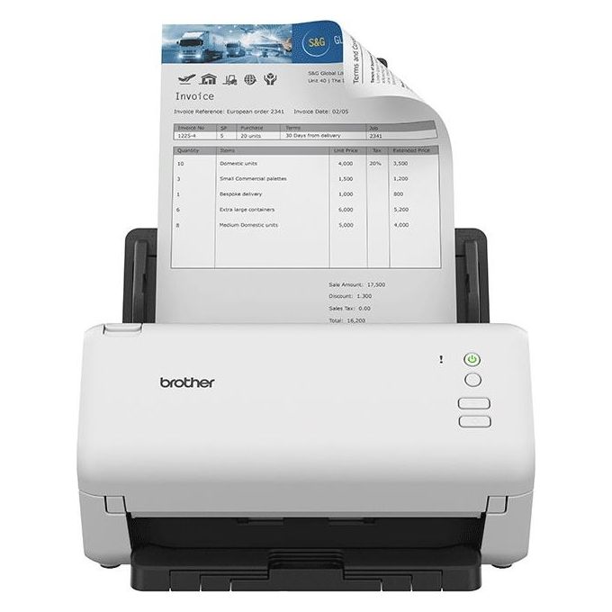 Image of Brother ADS-4100 Scanner ADF 600x600 DPI A4 Nero-Bianco