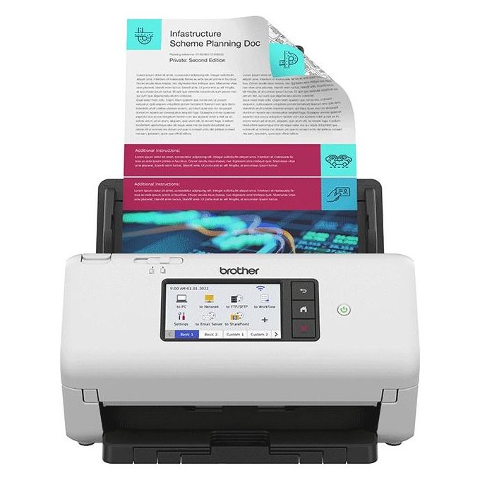 Image of Brother ADS4700W Scanner Desktop Connettivita' Wireless e Cablata USB 3.0 SuperSpeed