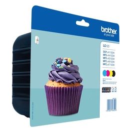  Cartucca Ink-jet Lc123 Valbp Kit 4 Cart Per Multifunzione-j4410dw/j4510dw/j4610dw/j4710dw/dcp-j4110dw