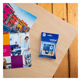 Brother, Cartuccia Inchiostro Ciano LC521C, Originale, 500 Pagine