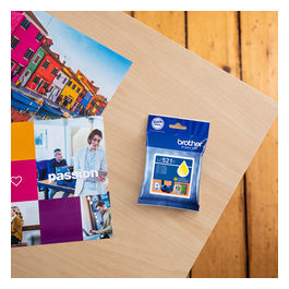 Brother, Cartuccia Inchiostro Giallo Originale, LC521Y