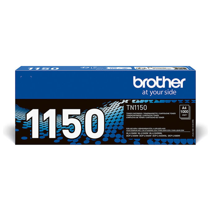 Brother TN1150 Cartuccia Toner Originale TN-1150 Nero 1000 Pagine