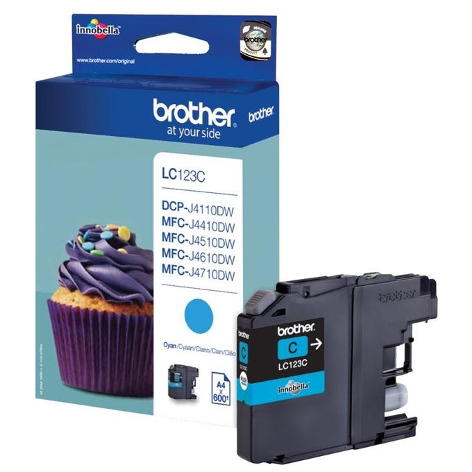 Brother LC123C Cartuccia d'inchiostro Originale Inkjet 600 pagine colore Ciano