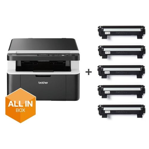 DCP-1612W Stampante Multifunzione Laser Wi-Fi con 5 Toner TN1050 Inclusi
