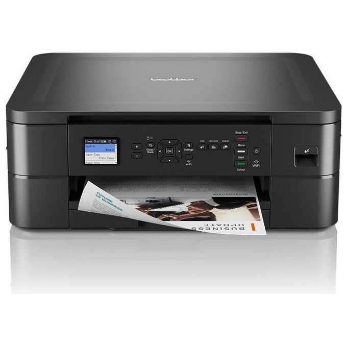 Brother DCPJ1050DW Stampante multifunzione inkjet a colori 3 in 1,Formato A4,Connettivita' di rete wireless,Stampa fronte-retro automatica,Display LCD da 4,5 cm, Nero