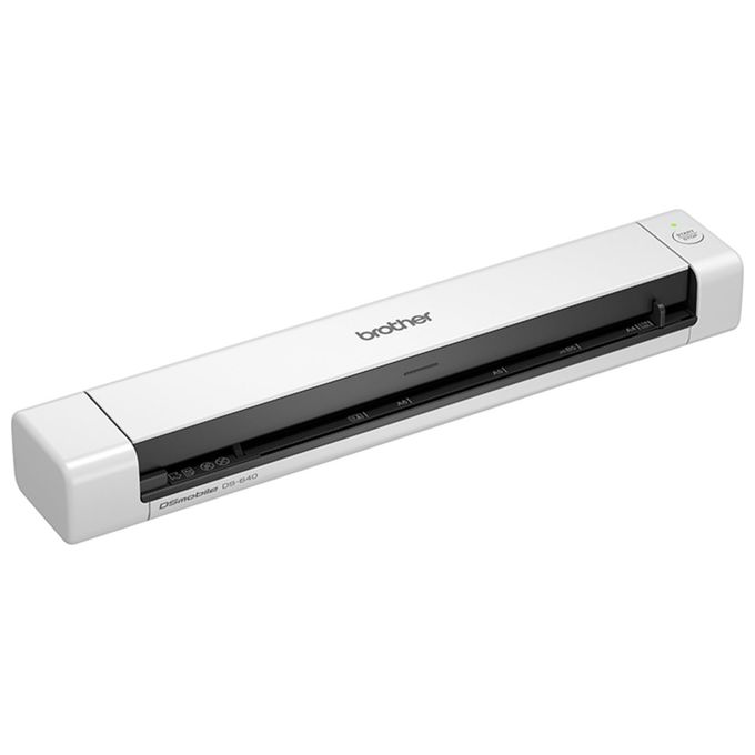 Brother DS640 Scanner Portatile A4, Risoluzione 600x600Dpi 15 ppm B-N e Colore Autoalimentato Tramite USB