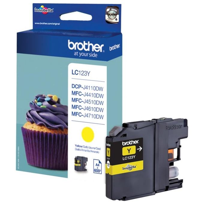Brother LC123Y Cartuccia Inkjet Originale Alta Capacita' 600 Pagine colore Giallo