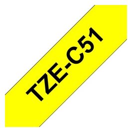 Laminato Fluorescente da 24 mm  5 m  nero Giallo