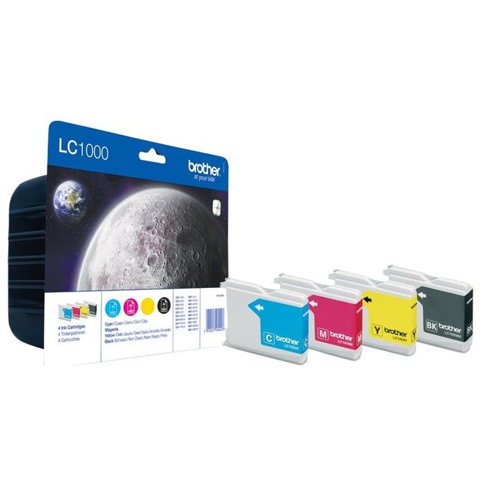 Brother Lc-1000valbpdr Value-pack C/m/y/bk Blister